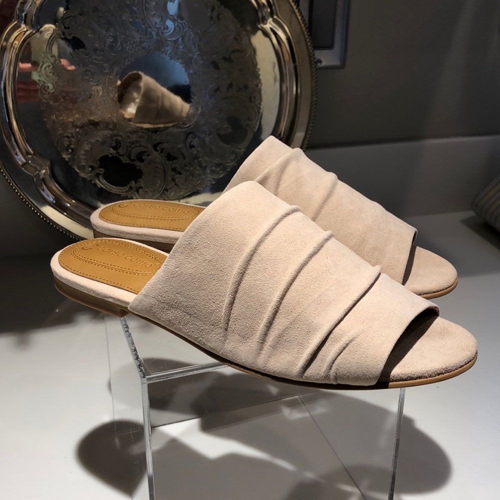 Corso Como Suede Flat Sandal